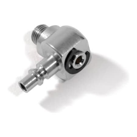 Gvs-Rpb RPB Safety 1/4" Plug to 1/4" NPT Male Swivel, Stainless Steel 03-012-PMS-SS